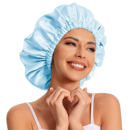 Satin Bonnet Silk Bonnet Hair Bonnet Sleeping Slouchy Beanie Hat Satin Sleep Cap Nightcap Bonnets For Women's Natural Curly Hair